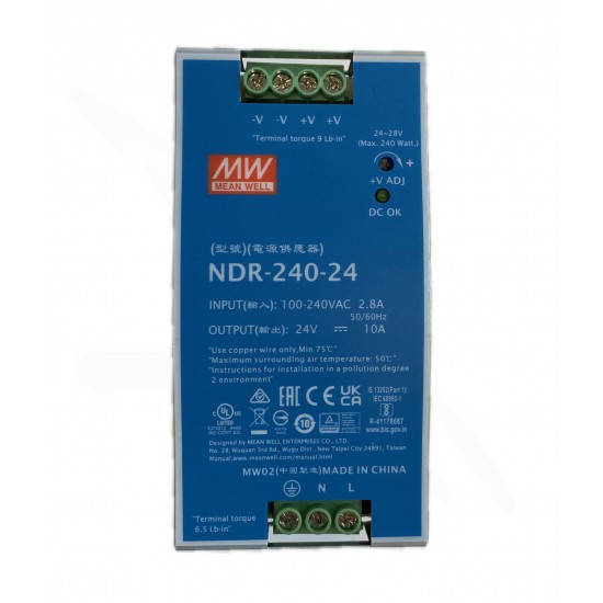 24VDC 10A POWER SUPPLY