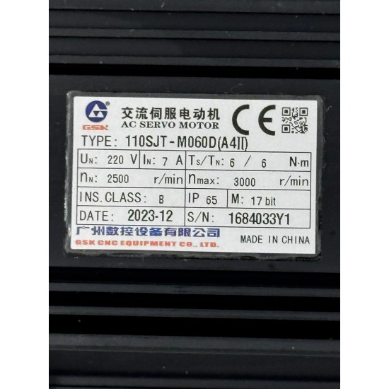 GSK 110SJT-M060D (A4II) SERVO MOTOR